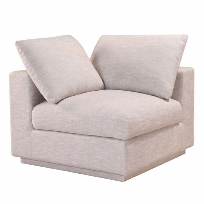 Justin Corner Chair, Taupe