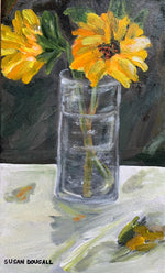 Sunflower with Vase, 10.5"L x 17.5"W