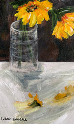 Sunflower with Vase, 10.5"L x 17.5"W