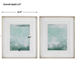 Coastal Patina Framed Prints 2 Styles, 31"W X 36"H