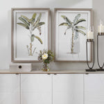 Banana Palm Framed Prints S/2, 25"W X 35"H