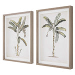 Banana Palm Framed Prints S/2, 25"W X 35"H