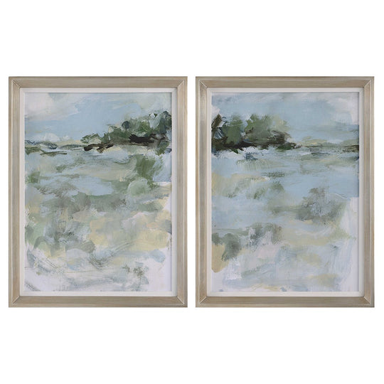 Far Away View Framed Prints 2 Styles, 21"W X 27"H