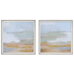 Abstract Coastline Framed Prints S/2, 20"W X 20"H