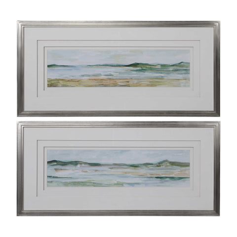 Panoramic Seascape Frames Prints, 2 Styles, 46"W X 22"H