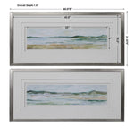 Panoramic Seascape Frames Prints, 2 Styles, 46"W X 22"H