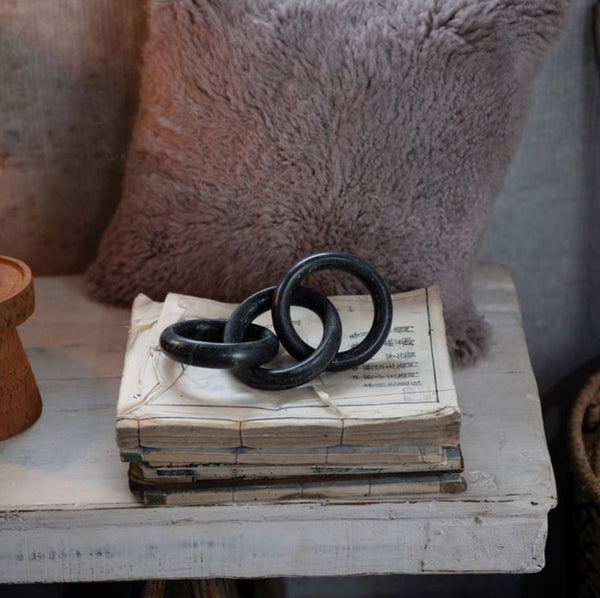 Marble Chain Decor, Black