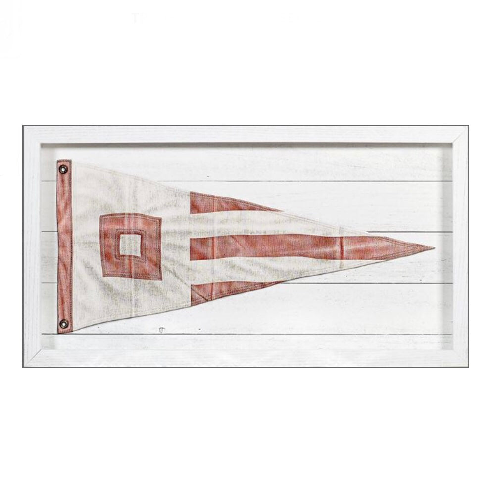 Yachting Burgee - Red Square, 21.25" x 11.25"