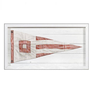 Yachting Burgee - Red Square, 21.25" x 11.25"