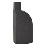 Karis Black Half Vase 4"