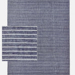 Anzaro Outdoor Rug, Navy / White Striped Performance Yarn