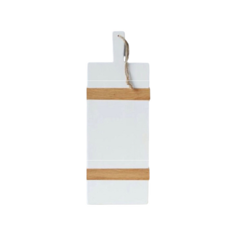 White Rectangle Mod Charcuterie Board, Small