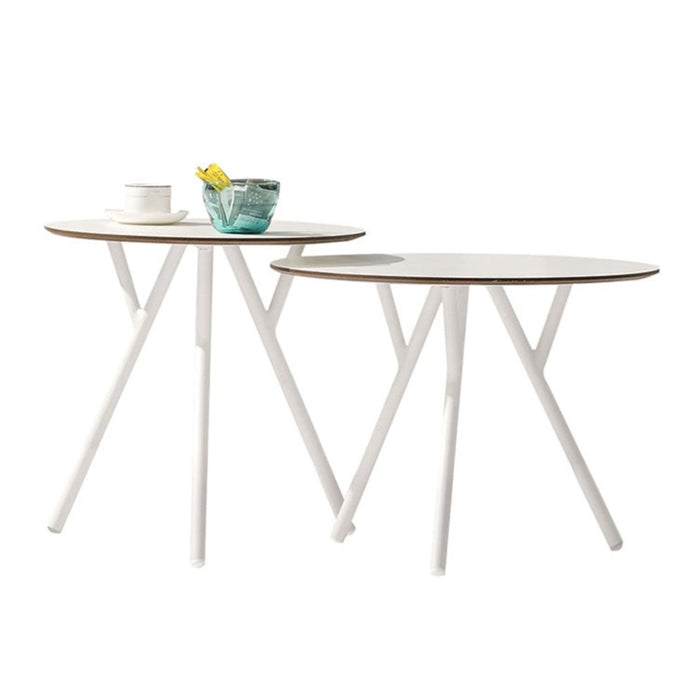 DJ Side Table - Aluminum White, 2 Sizes