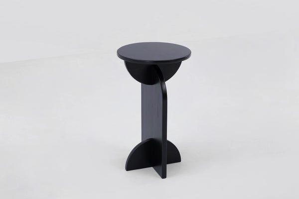 Crescent End Table, Ebony