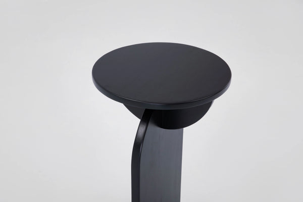 Crescent End Table, Ebony