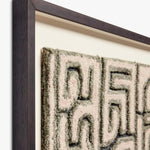 Kasai Wood Frame, Green 28" x 28"