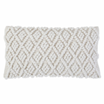 Coco Hand Woven Pillow, Ivory