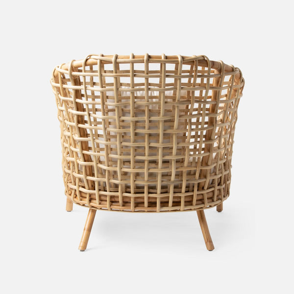 Ismael Lounge Chair, Natural Rattan