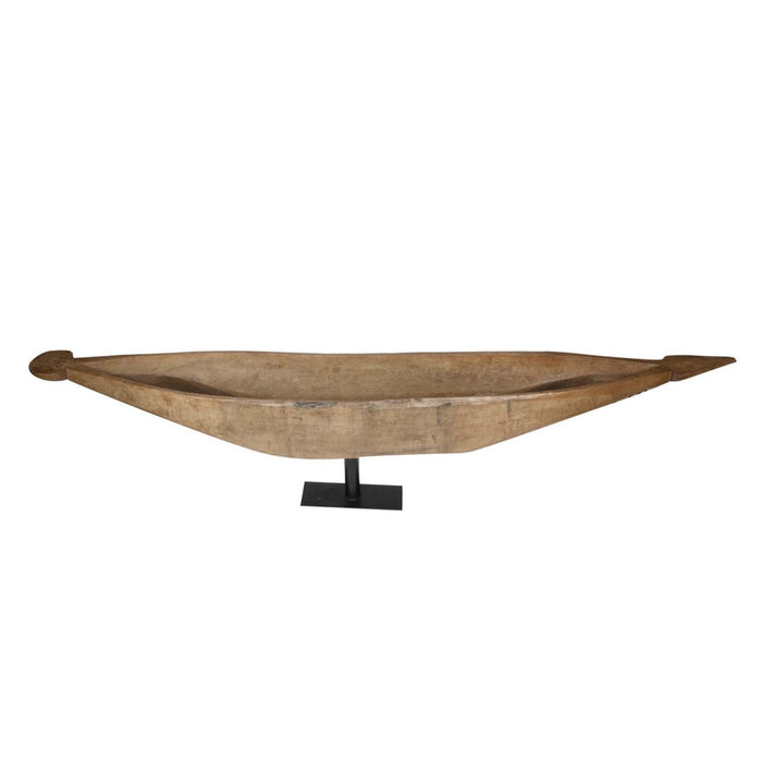 Londolozi Canoe with Metal Stand, 62"-64"L x 9"W x 8"H