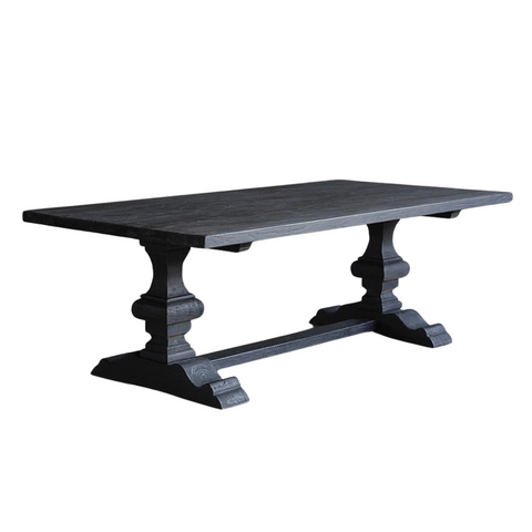 K Base Dining Table - 2 Finish Options, 84"L x 43"W