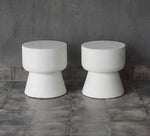 Ismaya Stool, Opaque White Finish