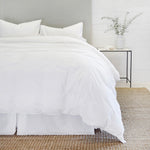 Parker Cotton Percale Duvet Cover Set, White