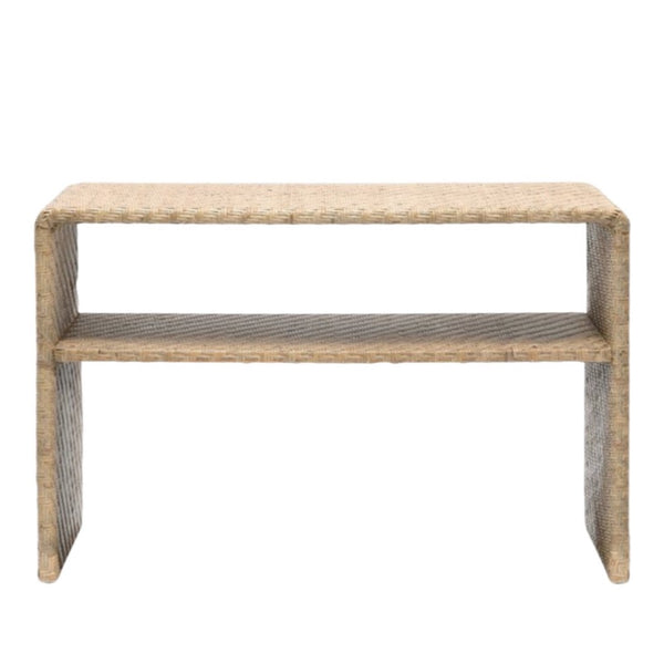 Lynette Console Table-Natural, 48"L x 12"W x 31"H