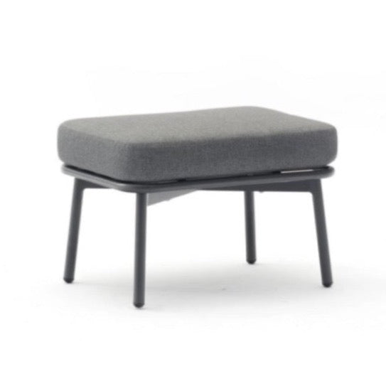 Yarrow Chair and Ottoman, Gray