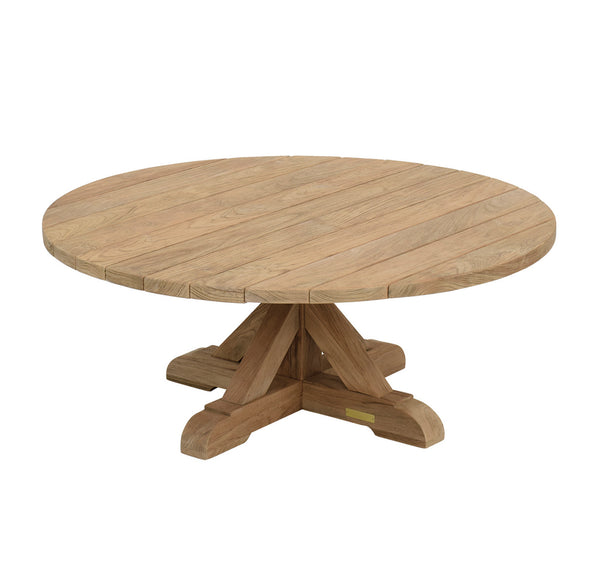 Provence 42" Rd Coffee Table-Rustic, 42"D x 17.5"H