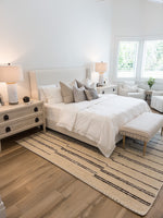 Clare Shelter Bed, Talc Linen, King & Queen