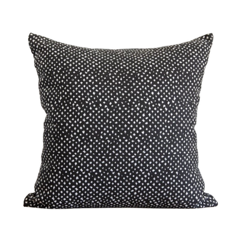 Smith Indoor/Outdoor Pillow - Black, 22" x 22"