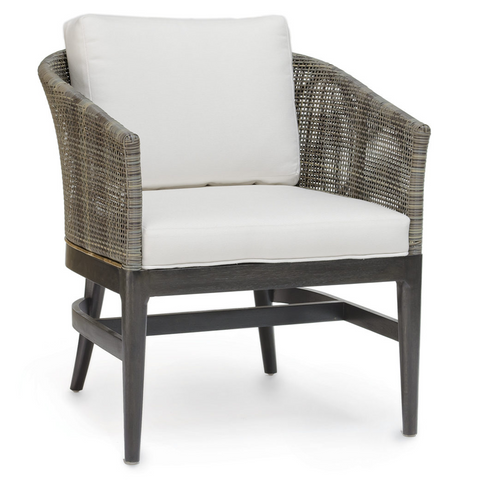 Vincent Occasional Chair Mocha with Sailcloth Salt Performance Fabric
