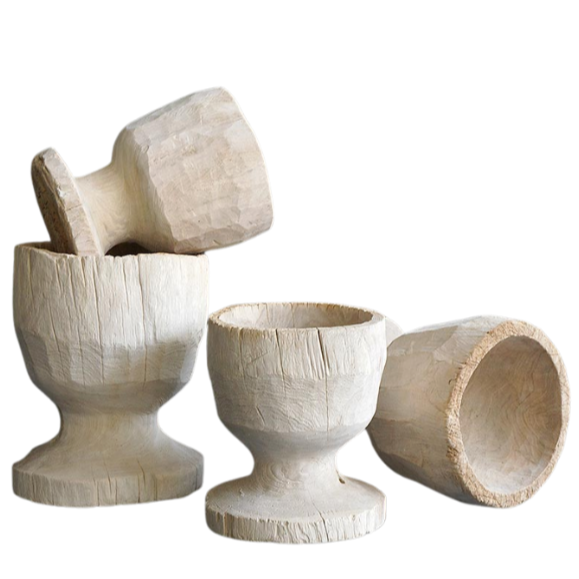 Rustic Teak Urn, 2 Sizes