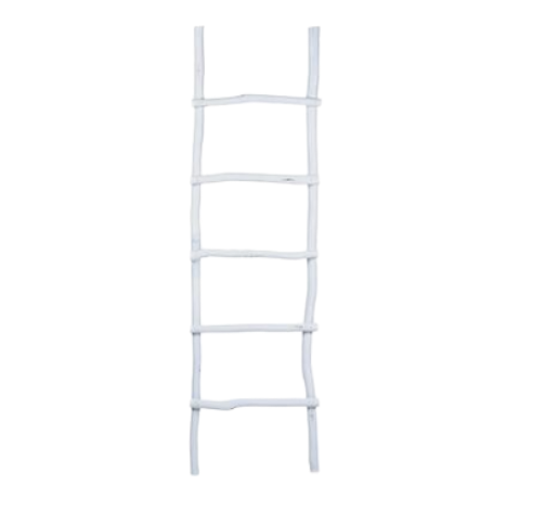 Organic Decorative Ladder - Antique White