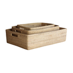 Natural Rattan Basket, 3 Sizes