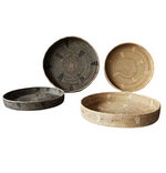Round Lombok Woven Tray - Natural, 2 Sizes