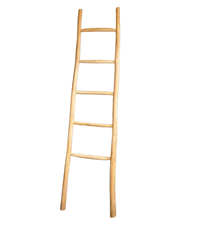 Teak Towel Ladder, Natural, 2 Sizes