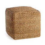 Seagrass Square Pouf