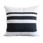 Charcoal Sunset Stripe Indoor/Outdoor Pillow, 22" x  22"