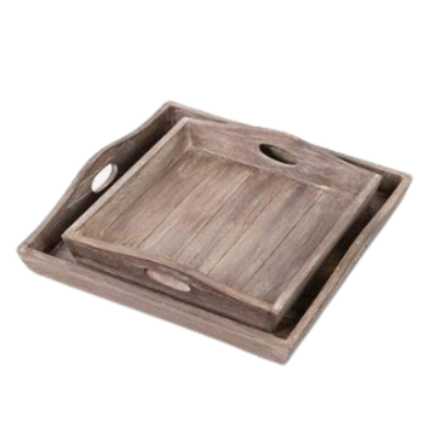 Sammie Wooden Tray, 2 Sizes