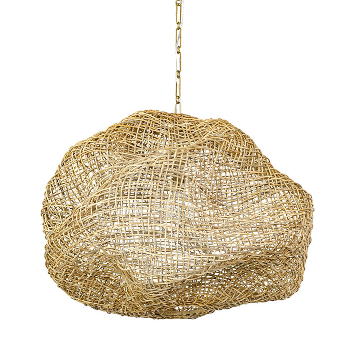 Andorra Wicker Pendant-Medium, Natural