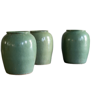 Antique Celadon Jars, 28"