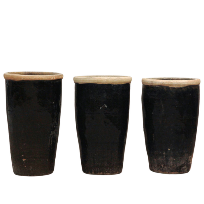 Antique Large Jars, 24"L x 24"W x 38"H