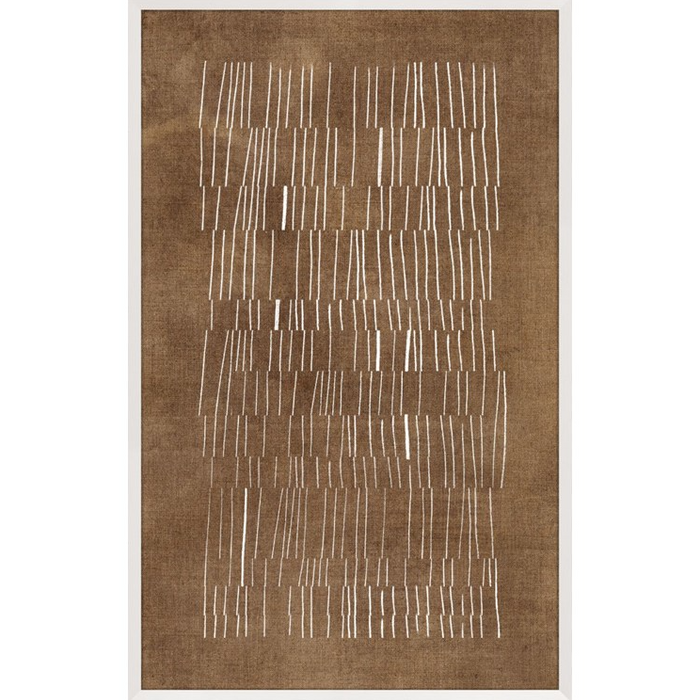 Burnt Umber Impressions I-Large, 27 x 42