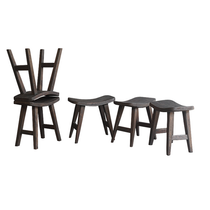 Jimin Reclaimed Teak Stool