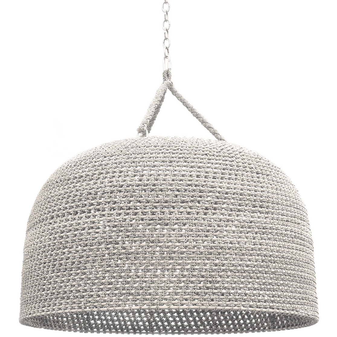 Green Oak Oversized Pendant White Sand