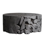 Charcoal Rustic Teak Part Table, 32"L x 32"W x 16"H