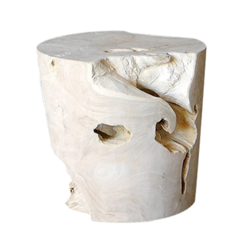 Weathered Teak Root Cone Side Table