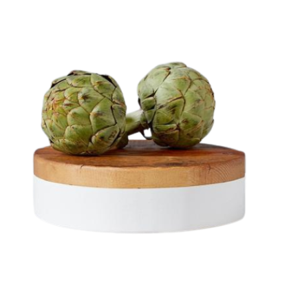 White Round Mod Block