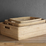 Natural Rattan Basket, 3 Sizes
